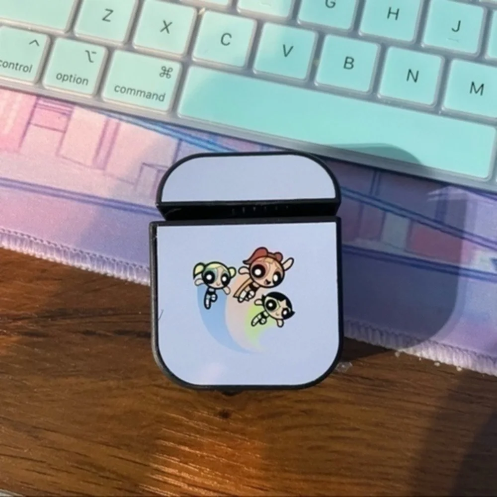 BLUE Cow Print Airpod Case